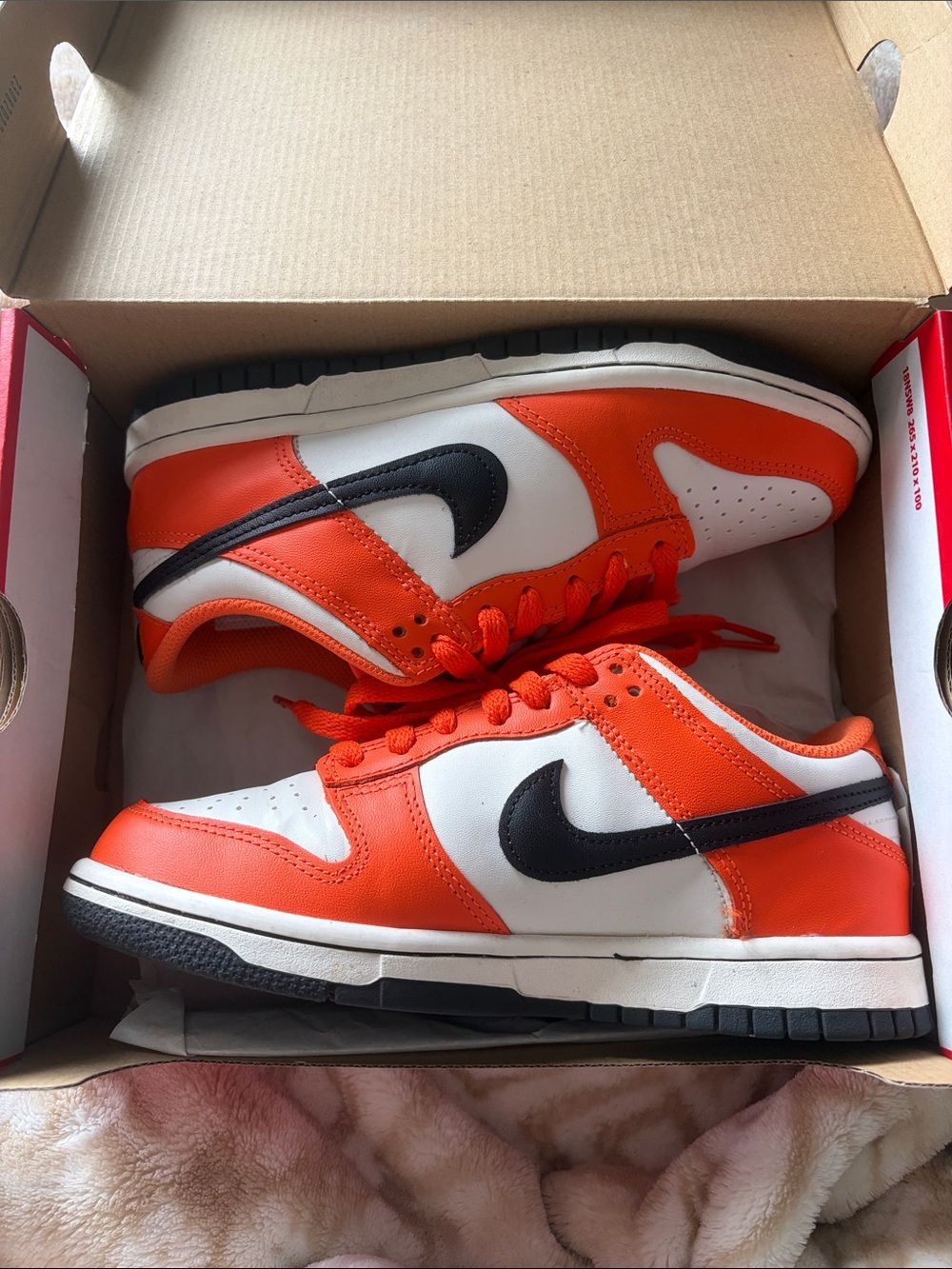 Nike Dunks 5Y — Orange White Black
